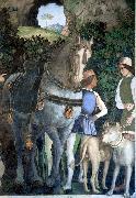 MANTEGNA, Andrea The Court of Mantua (detail) ef oil painting